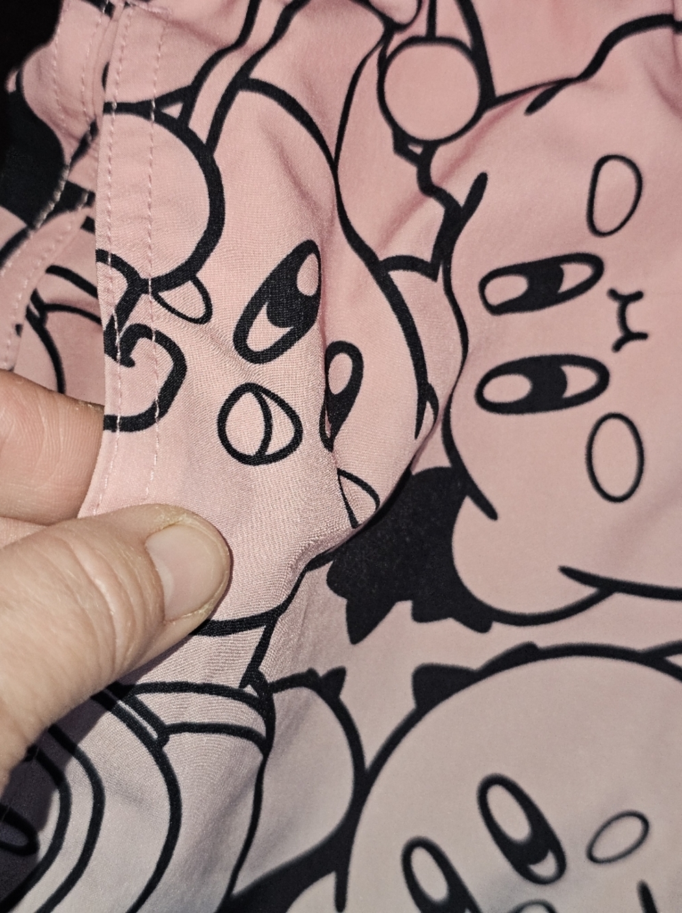 Kirby Gradient Board Shorts - Pink to Teal Character Print Medium - Picture 5 of 7
